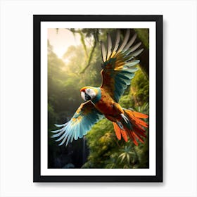 Parrot In The Tropics Art Print