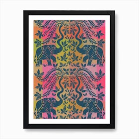 Enchanted Elephants Art Print