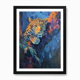 Leopard In A Tree Art Print