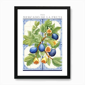 Mercado De La Fruta Figs Illustration 7 Poster Art Print