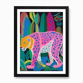 Maximalist Animal Painting Jaguar 1 Poster