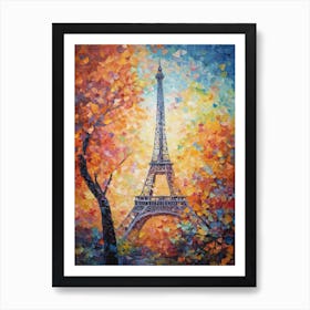 Eiffel Tower Paris Paul Signac Style 3 Art Print
