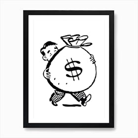 Money Bag Art Print