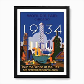 Chicago, World Fair 1934 Art Print
