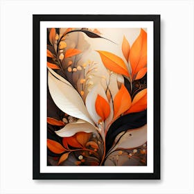 Abstract Leaves 21 Art Print