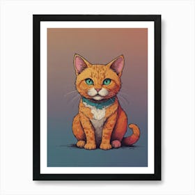 Orange Tabby Cat 9 Art Print