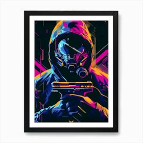 Neon Gaming Cyberpunk 2077 Art Print