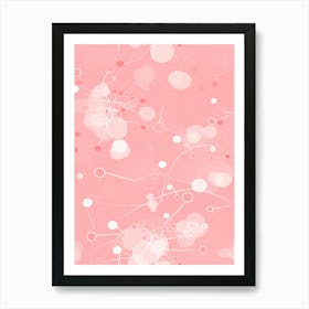 Watercolour Pink Dna 2 Art Print