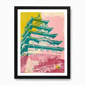 Himeji Japan Duotone Silkscreen 2 Art Print