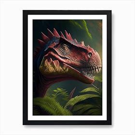 Majungasaurus 1 Illustration Dinosaur Art Print