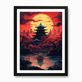 Japanese Pagoda 15 Art Print