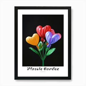 Bright Inflatable Flowers Poster Bleeding Heart 4 Art Print