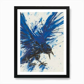 Abstract Crow 2 Art Print