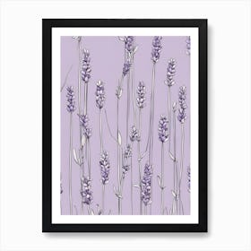 Lavender Flowers Art Print