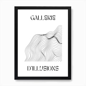 Abstract Lines Art Poster 11 Art Print