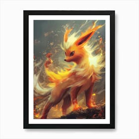 Pokemon Eevee 9 Art Print