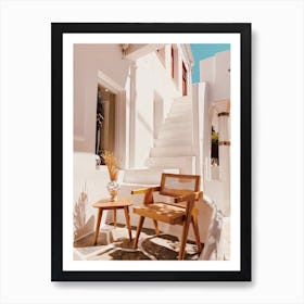 Greek Patio Art Print