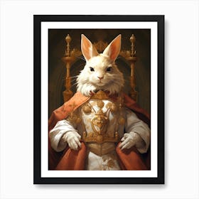 Rabbit King Art Print