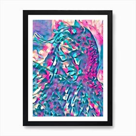 Abstract Portrait of a Woman Painting 2 Art Print