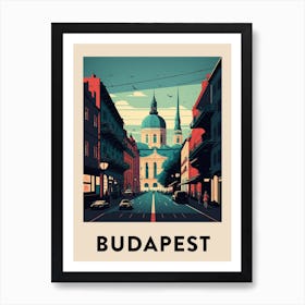 Budapest 2 Vintage Travel Poster Art Print