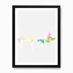 Watercolor Splatters Art Print