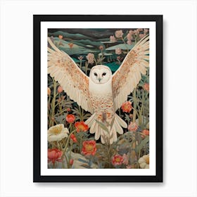 Snowy Owl 1 Detailed Bird Painting Art Print