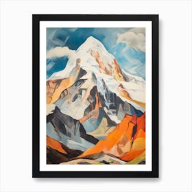 Huascaran Peru 3 Mountain Painting Art Print