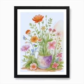 Flowers In A Vase 13 Art Print