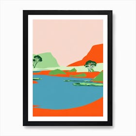 Greens Pool Australia Midcentury Art Print