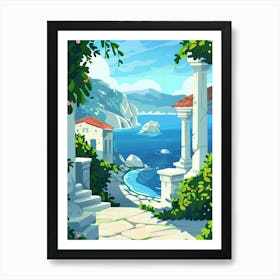 Mediterranean Landscape Art Print