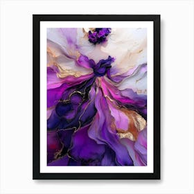 Purple Dress Art Print