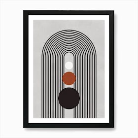 Simple geometry and colors 6 Art Print