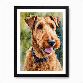 Airedale Terriers Dog 1 Art Print