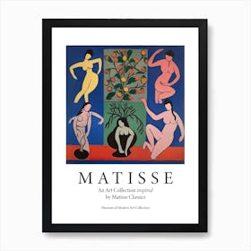 Women Dancing, Shape Study, The Matisse Inspired Art Collection Poster 3 Art Print