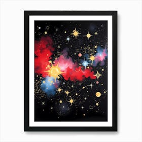 Galaxy Canvas Art Art Print