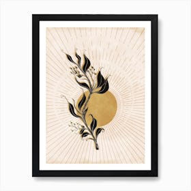 Mystical Sun Art Print