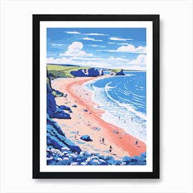 A Picture Of Barafundle Bay Beach Pembrokeshire Wales 4 Art Print