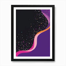 Purple Abstract Background Art Print