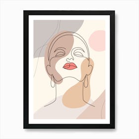 Portrait Of A Woman.9 Art Print