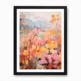 Autumn Gardens Painting Lotusland Usa 3 Art Print