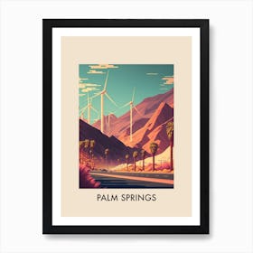 Palm Springs, Usa 4 Vintage Travel Poster Art Print