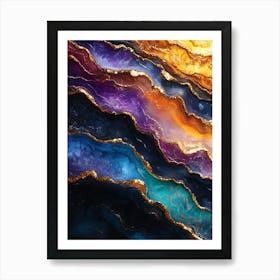 Stunning Whimsical Marble 11 Art Print