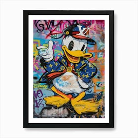 Donald Duck Collabration Louis Vuitton 1 Art Print