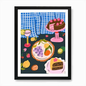 Desserts Tablescape Art Print