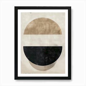 Neutral modern art Art Print