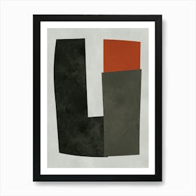 Expressive abstract shapes 19 Art Print