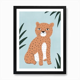 Jungle Leopard Kids Art Print