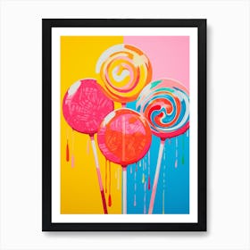 Lollipops Colour Pop 3 Art Print