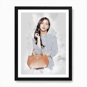 Jisoo Black Pink Art Print