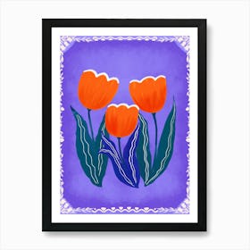 Red Tulips Art Print